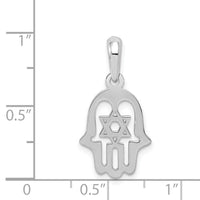 14k White Gold Star of David Chamseh Pendant-K1306