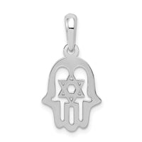 14k White Gold Star of David Chamseh Pendant-K1306