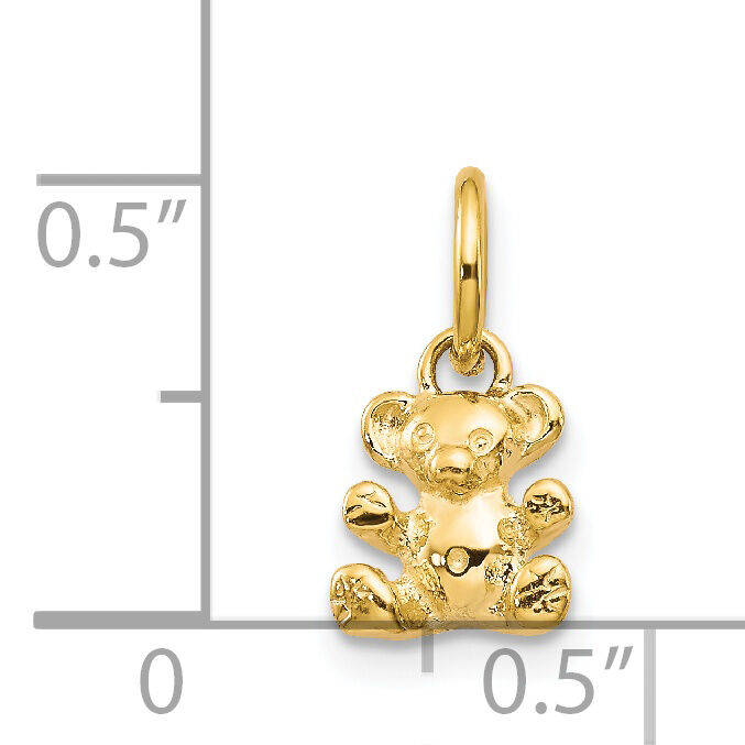 14k Polished Teddy Bear Charm-K1325