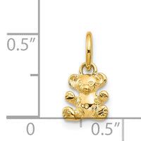 14k Polished Teddy Bear Charm-K1325