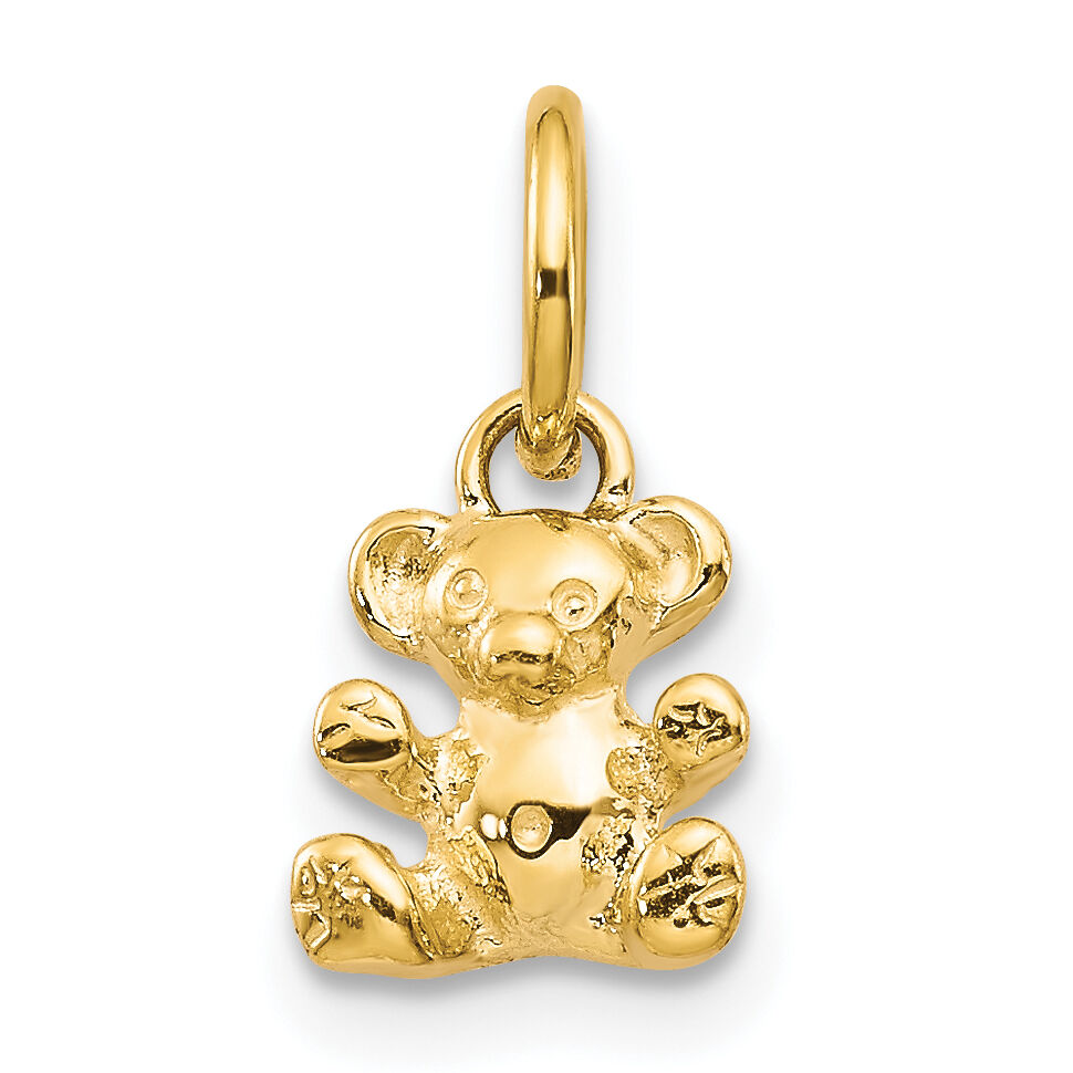 14k Polished Teddy Bear Charm-K1325