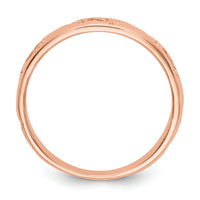 14k Rose Gold Footprints Ring-K1470