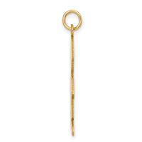 14k Satin Boy Charm-K165