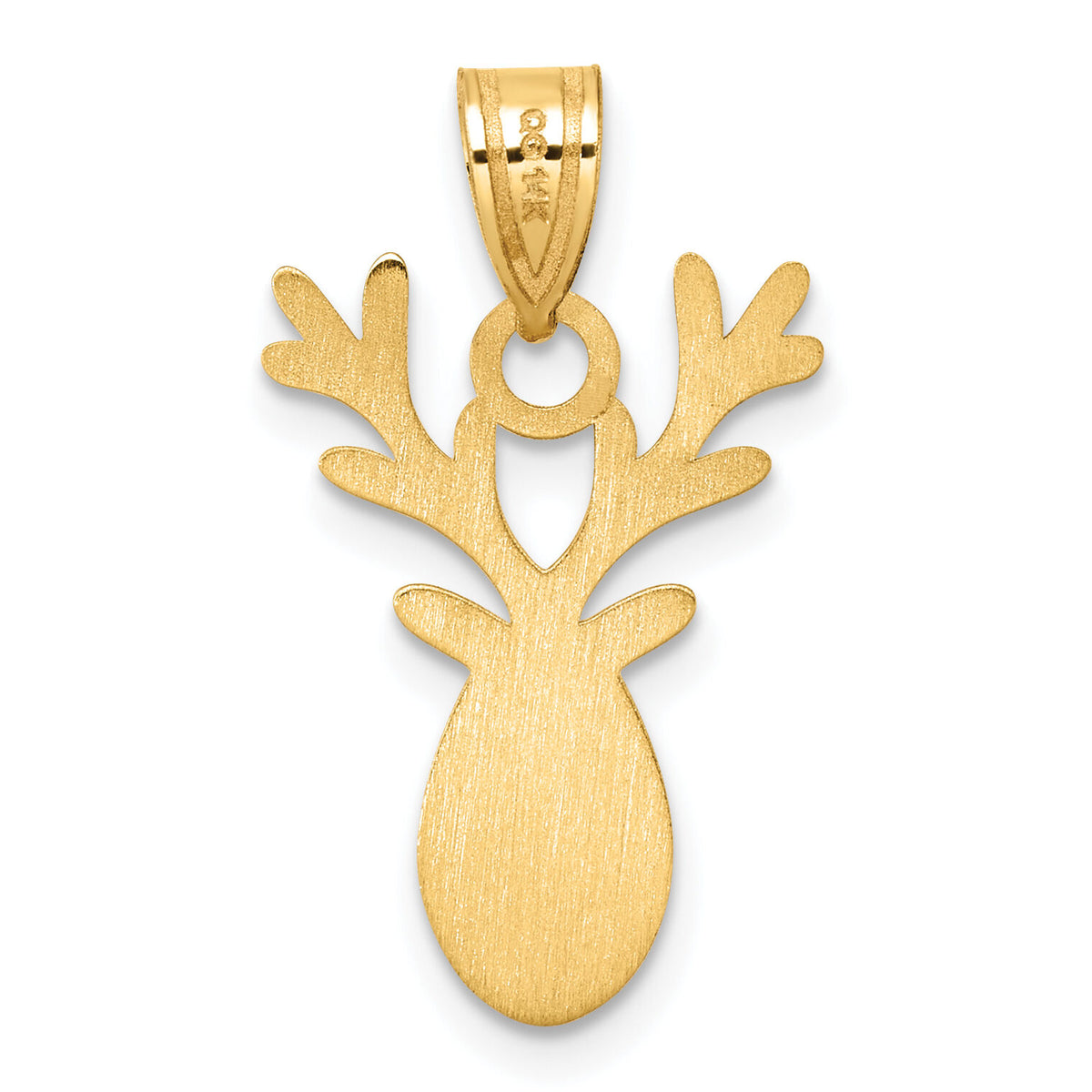 14k Enameled Reindeer Charm-K1749