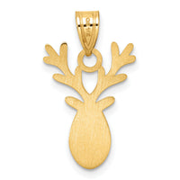 14k Enameled Reindeer Charm-K1749