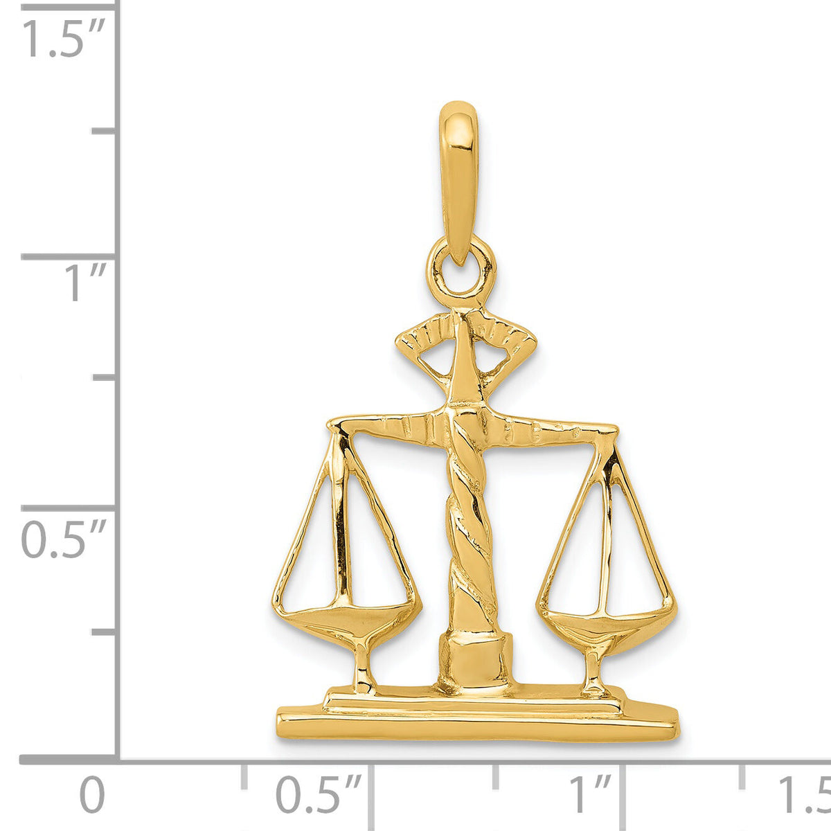 14k Scales of Justice Pendant-K1789