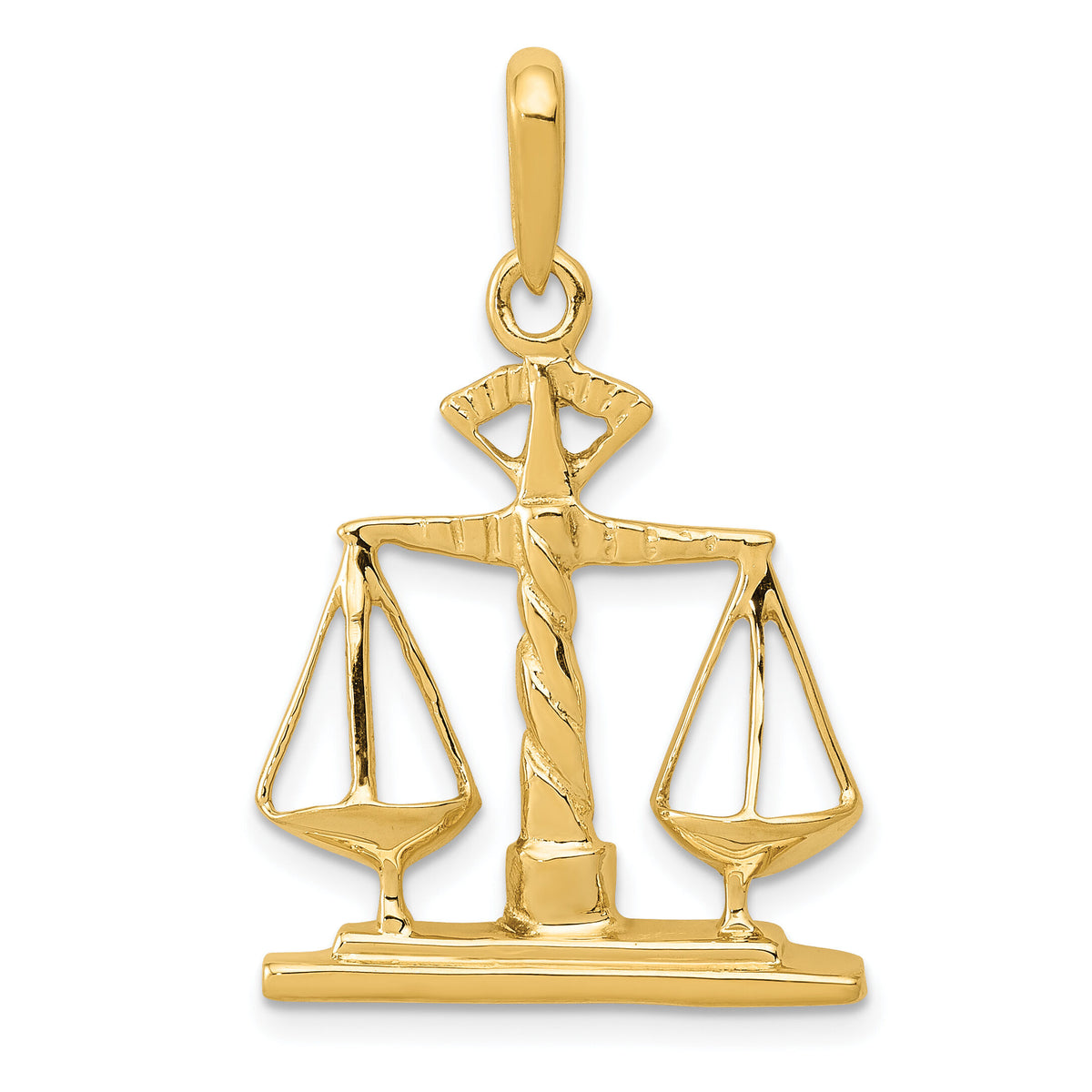 14k Scales of Justice Pendant-K1789