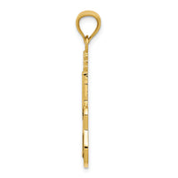 14k Enameled Guitar Pendant-K1790