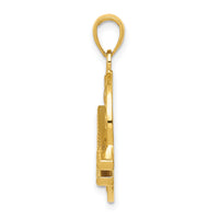 14k Enameled Artist Palette Pendant-K1792