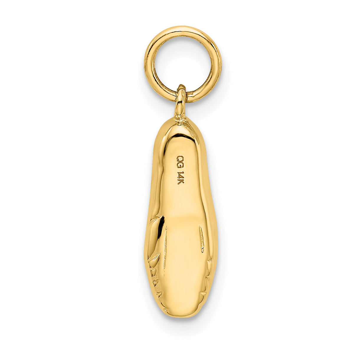 14k 3-D Ballet Slipper Pendant-K1838