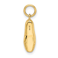 14k 3-D Ballet Slipper Pendant-K1838