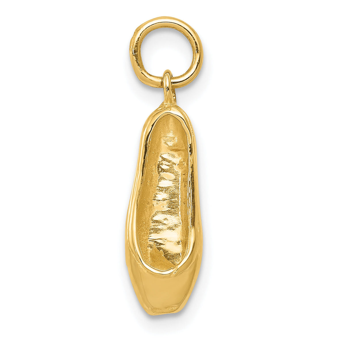 14k 3-D Ballet Slipper Pendant-K1838