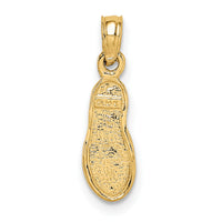 14k  3D w/Rhodium Single Flip-Flop Pendant-K1857