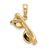 14k 3-D Pink Enameled Moveable Sunglasses Pendant-K1863