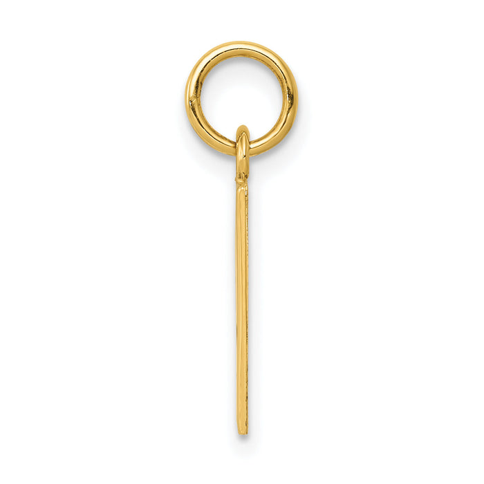 14k Enameled Ace of Spades Card Charm-K1874