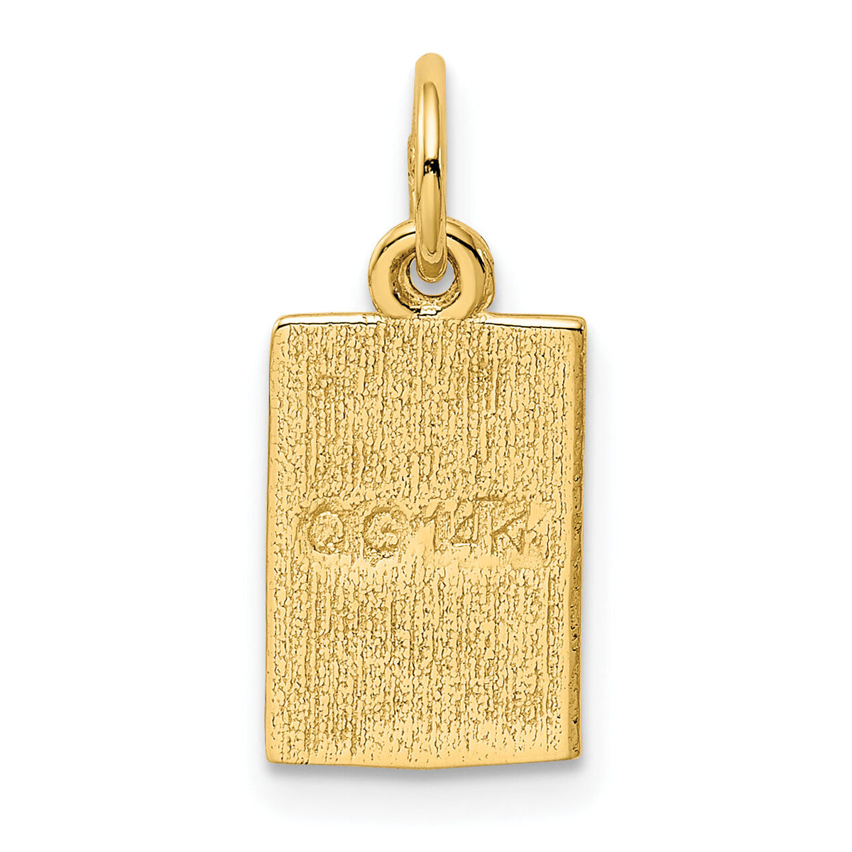 14k Enameled Ace of Spades Card Charm-K1874