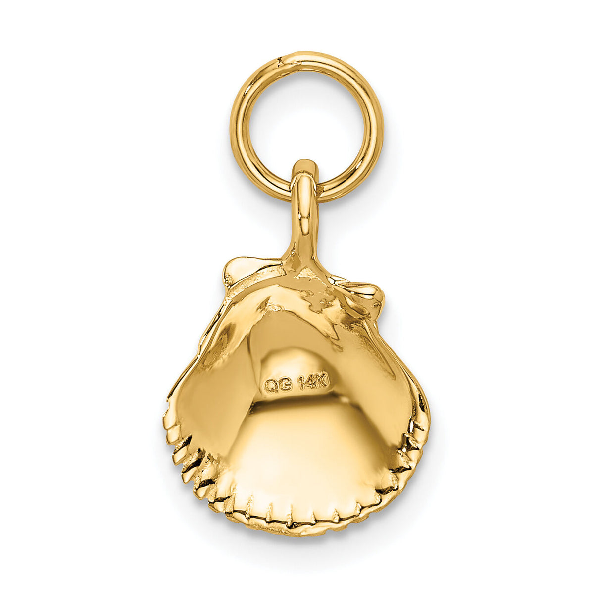 14k Seashell Pendant-K1900