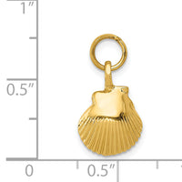 14k Seashell Pendant-K1900