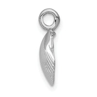 14k White Gold Seashell Pendant-K1901