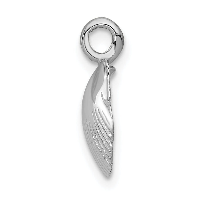 14k White Gold Seashell Pendant-K1901