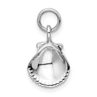 14k White Gold Seashell Pendant-K1901