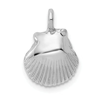 14k White Gold Seashell Pendant-K1901