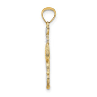 14K with White Rhodium Lobster Charm-K1916