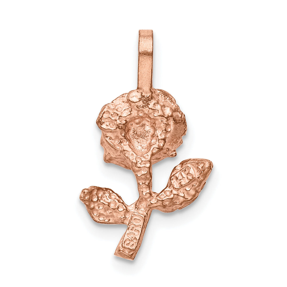 14k Rose-Gold Rose Charm-K196
