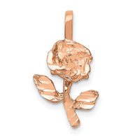 14k Rose-Gold Rose Charm-K196