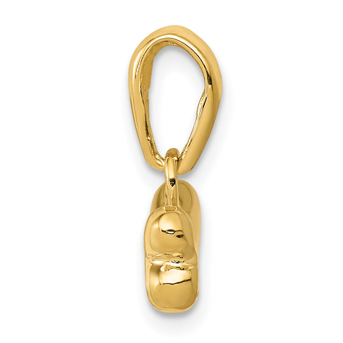 14k Dog Bone Pendant-K1980