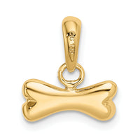 14k Dog Bone Pendant-K1980