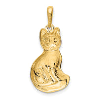14k Cat Pendant-K1989