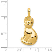 14k Cat Pendant-K1989