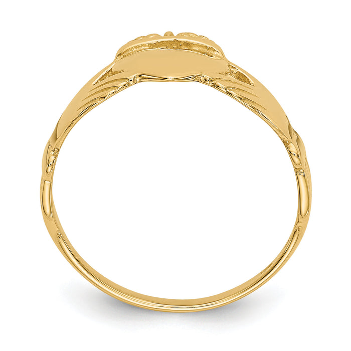 14k Ladies Claddagh Ring-K2066