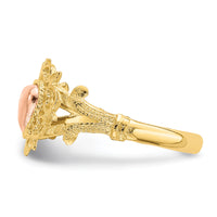 14k Two-tone Heart Ring-K2076
