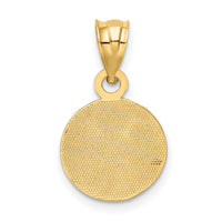 14k Enameled Soccer Ball Pendant-K2088