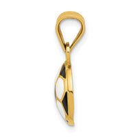 14k Enameled Soccer Ball Pendant-K2089