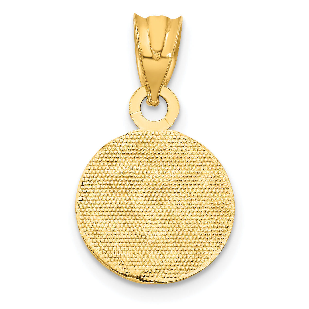 14k Enameled Baseball Pendant-K2092