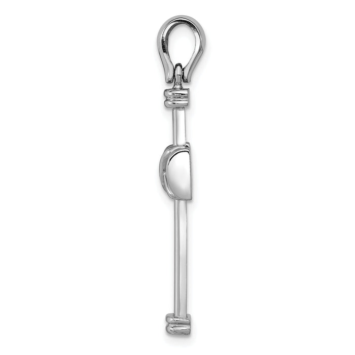 14k White Gold Latin Cross Pendant-K2170