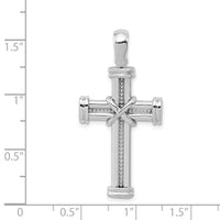 14k White Gold Latin Cross Pendant-K2170
