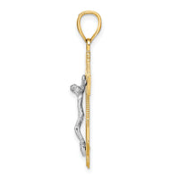 14k Two-tone Mariner's Crucifix Pendant-K2210
