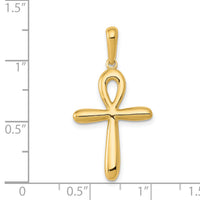 14k Ankh Cross Pendant-K2277