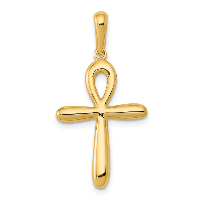 14k Ankh Cross Pendant-K2277