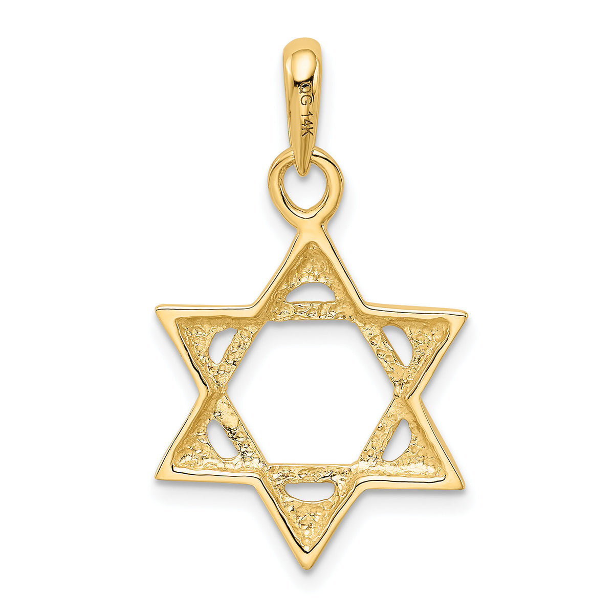 14k Star of David Pendant-K2298