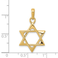14k Star of David Pendant-K2298
