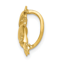 14k Dolphins Slide-K2496