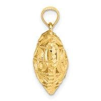 14K Polished 3-D Puffed Heart Pendant-K2506
