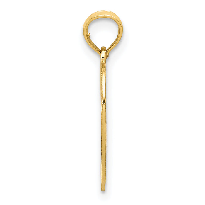14K Polished Heart Pendant-K2522