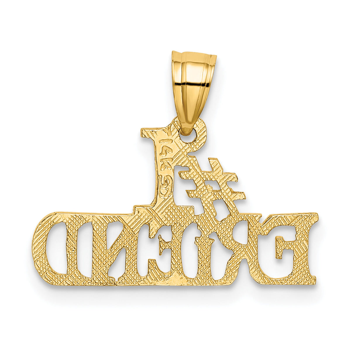 14k #1 FRIEND Charm-K2598