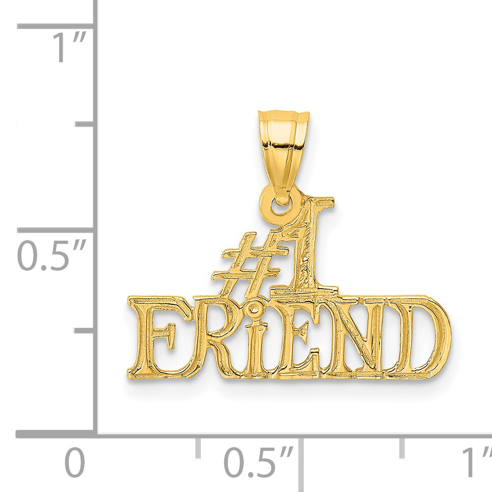 14k #1 FRIEND Charm-K2598